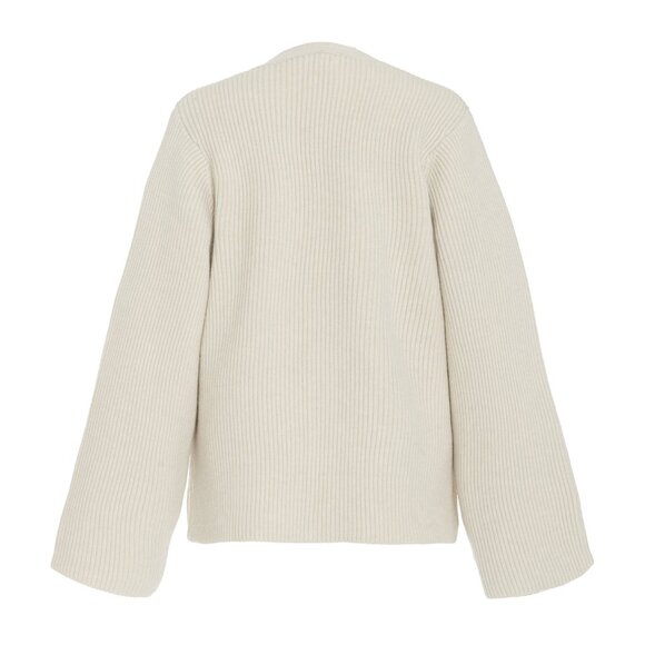 Toteme Lambswool Knit Cardigan SZ Small - Picture 4 of 9